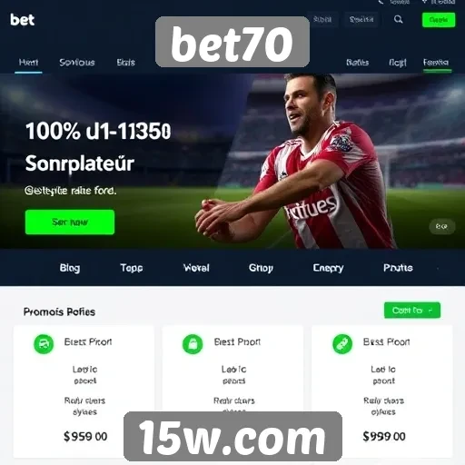 Promoções e bônus oferecidos pelo bet70